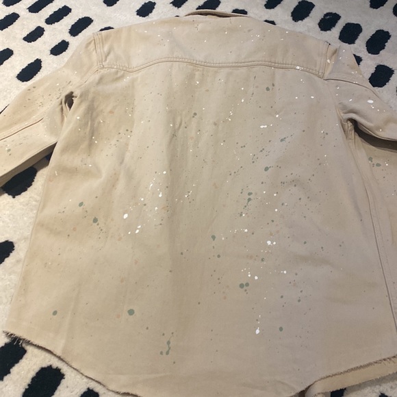 HUDSON CLOTHING Confetti Sands Denim Paint Splatter Button Down - Picture 11 of 14
